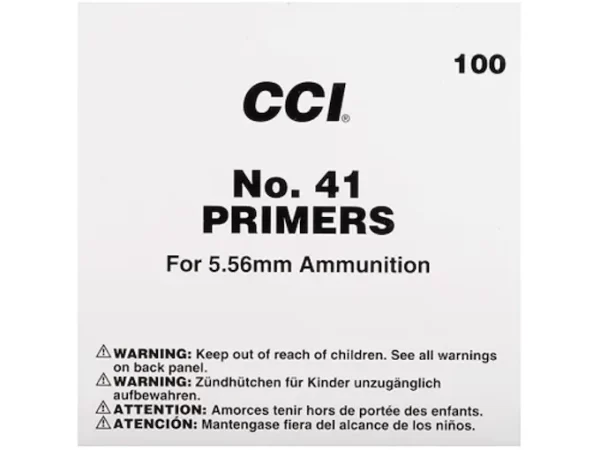 CCI Small Rifle 5.56mm NATO-Spec Military Primers #41